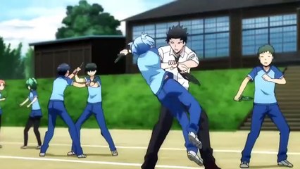 Nagisa vs Takaoka 1st fight I Assassination Classroom