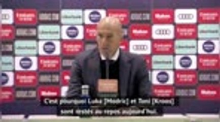 34e j. - Zidane : "Nous ne voulions pas prendre de riques avec Kroos et Modric"
