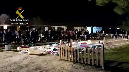 La Guardia Civil desaloja en Madrid una macrofiesta universitaria con 400 estudiantes