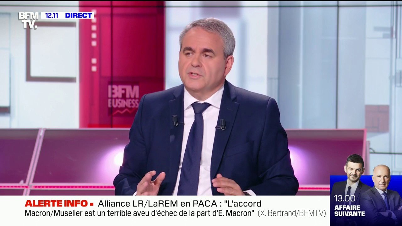 Xavier Bertrand sur les régionales: "Il y aura certainement une forte abstention et pourtant ces élections sont importantes"