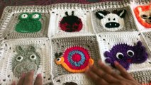 Crochet Animal Blanket/Crochet Baby Blanket/Crochet Snail/Crochet Hippo/Part:7