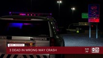 Wrong-way crash leaves 3 dead on Loop 101 Agua Fria