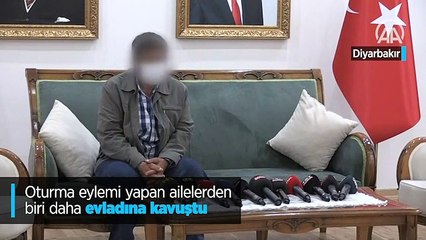 Diyarbakır'da kararlılıkla evlat nöbeti tutan bir aile daha evladına kavuştu