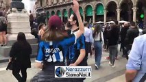 VIDEO INTER SCUDETTO 2021 - Festeggiamenti tifosi Piazza Duomo