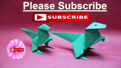 How To Make Origami Animals: Dinosaur/Paper Dinosaur Making Instruction Step By Step.