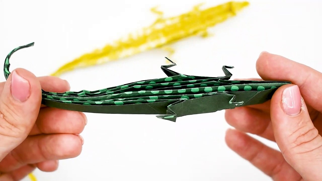 How To Fold Paper Into A Lizard Easy | ⚜ Ekegami Art | Origami Animals