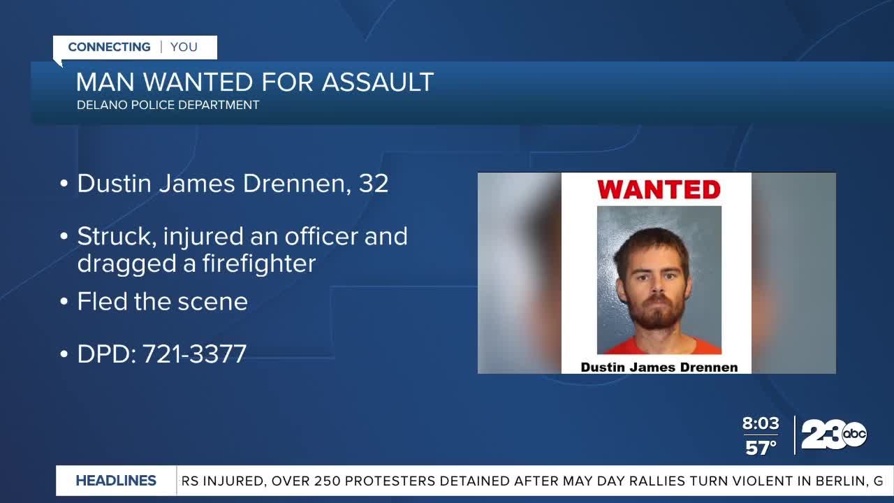Man wanted for assault on Delano Police Departm...