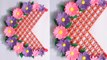 Handmade Paper Wallmate | Paper Flowers Wall Hangings | Origami Flower Wall Hanging Craft Ideas