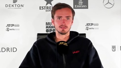 ATP - Madrid 2021 - Daniil Medvedev : "I feel fit, that's the first thing, because otherwise I would not come here"