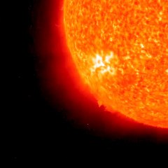 Watch a Solar Prominence Grow on The Sun