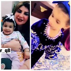 حفيدة إلهام الفضالة في أحدث ظهور بعد أن كبرت