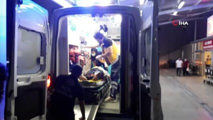 Tarladan dönen çiftçi traktörü ile kanala devrildi