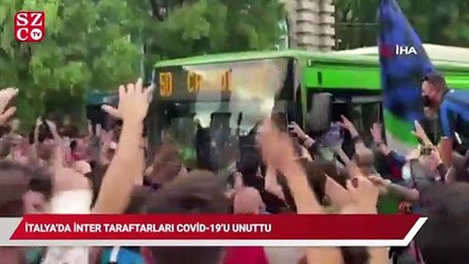İtalya’da Inter taraftarları Covid-19’u unuttu