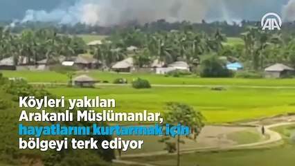 Arakanlı Müslümanlar, hayatlarını kurtarmak için bölgeyi terk ediyor