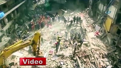 Mumbai'de bina çöktü! Onlarca kişi enkaz altında!