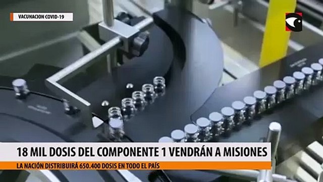 18 mil dosis del componente 1 vendrán a Misiones