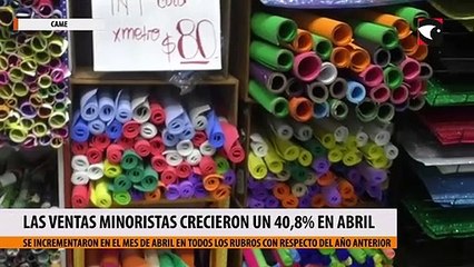 Las ventas minoristas crecieron un 40,8% en abril