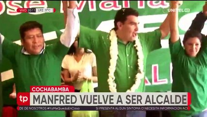 Manfred regresa a la Alcaldía de Cochabamba tras dos décadas con el reto de "ordenar la casa"