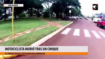 Motociclista murió tras un choque en San Vicente