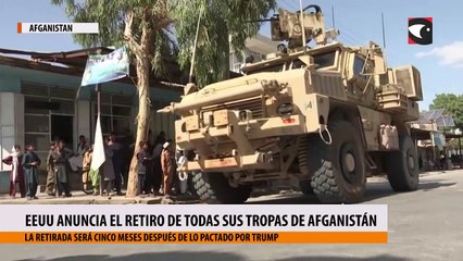 EEUU anuncia el retiro de todas sus tropas de Afganistán