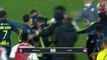 Mass brawl sees four sent off as Lyon edge Monaco in hot-tempered thriller