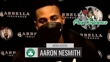 Aaron Nesmith Postgame Interview | Celtics vs Trail Blazers