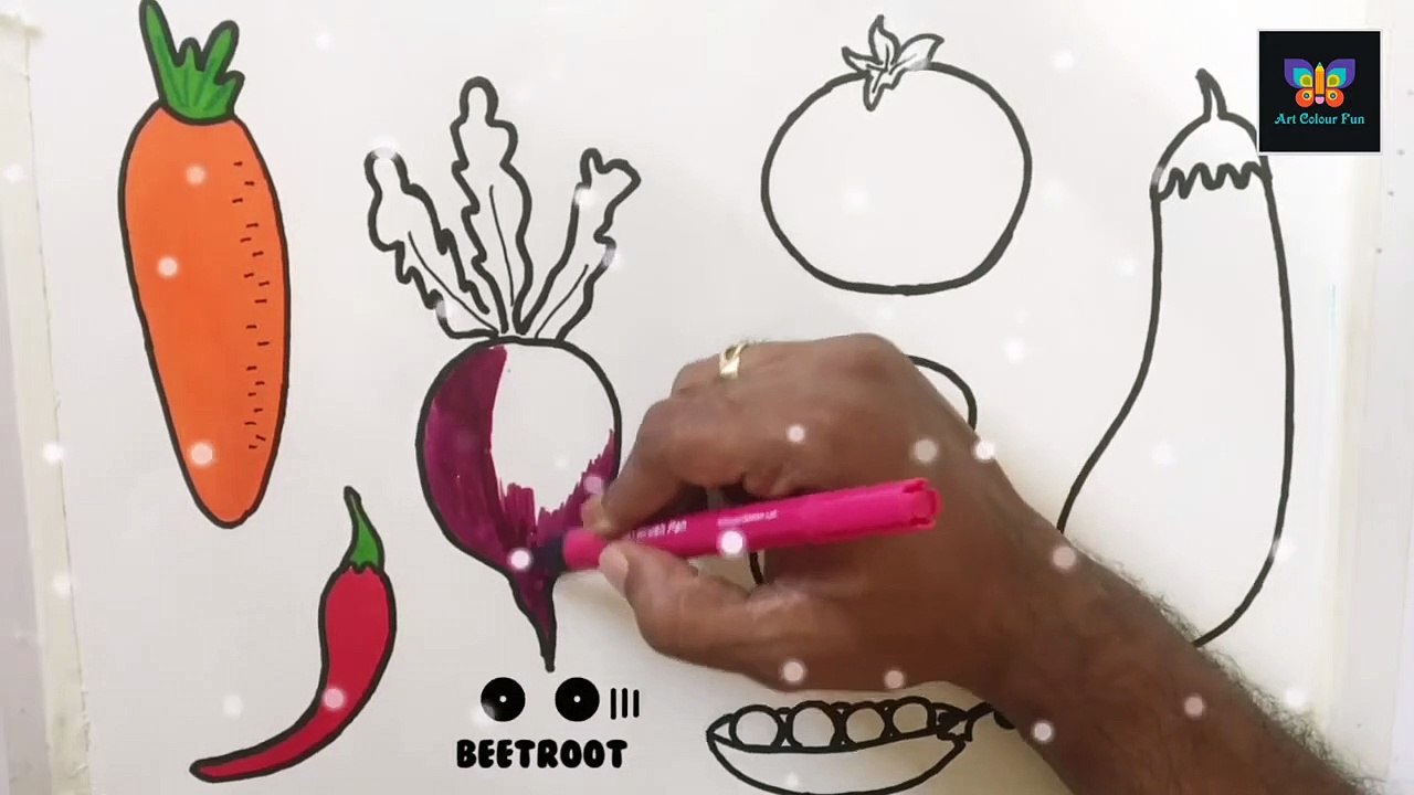 How To Draw Green Vegetables |