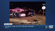 Buckeye police sergeant injured after suspected drunk driver hits patrol vehicle
