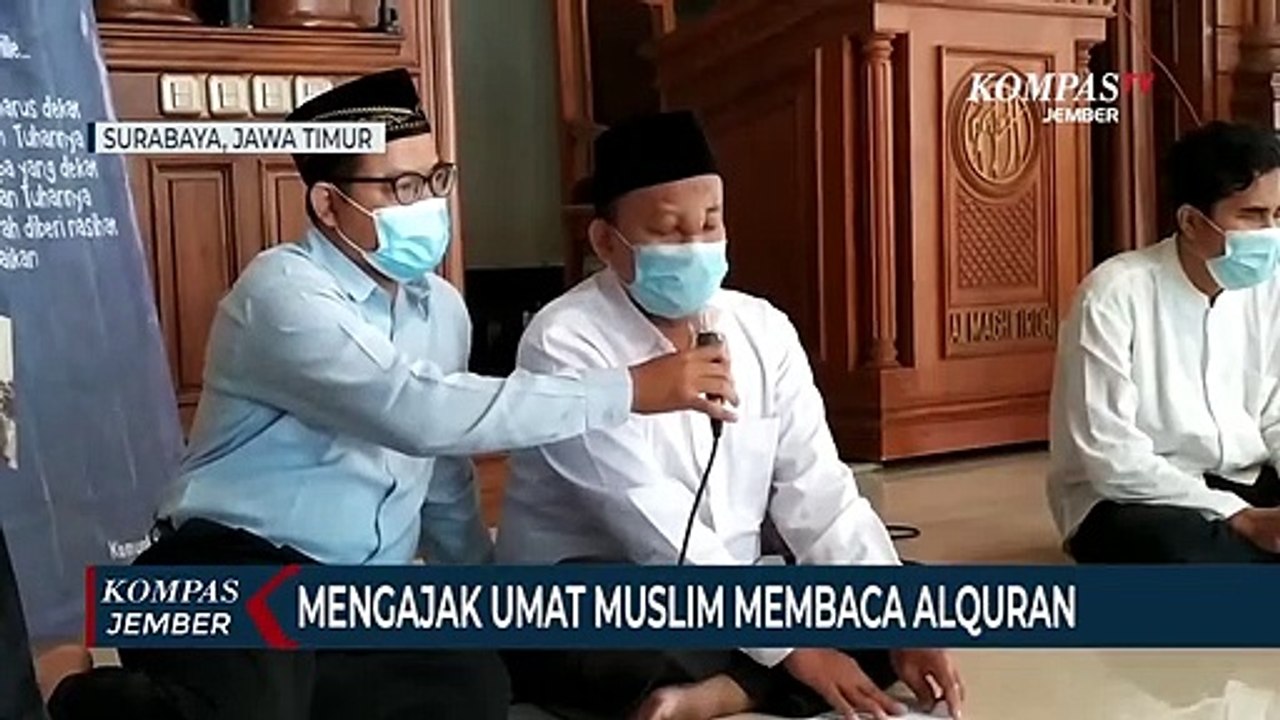 Komunitas Santri Disabilitas Netra Menggelar Tadarus Alquran Braille Keliling