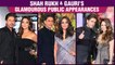 When Shahrukh Held Wife Gauri Khan's Train On The Red Carpet | Most Stylish Appearances At Events