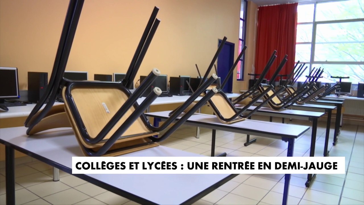 Collèges et lycées : une rentrée en demi-jauge