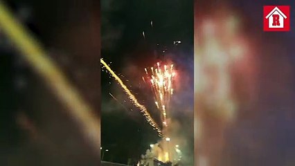 La Rebel se hizo presente en el juego vs América con fuegos artificiales