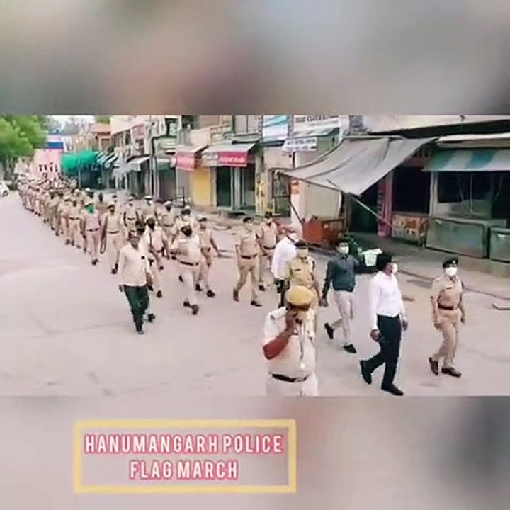 Collector-SP in Hanumangarh landed on the road, warning of strict action to those who violate the Corona Guideline