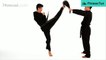 10-How to Do a Jump Front Kick - Taekwondo Training