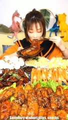 EATING SUPER FOODS OF CHINESE SHOWING | Eating Meat | Eating Pork Ribs |  eating chicken wing | eat seafood|| CHNESE FOOD SHOW