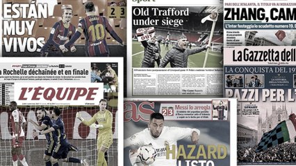 L'Angleterre choquée par les incidents à Old Trafford, l'Italie totalement sous le charme du titre de l'Inter