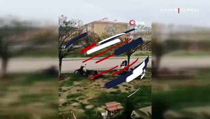 Sokak ortasında şaşırtan kaçak berber hizmeti