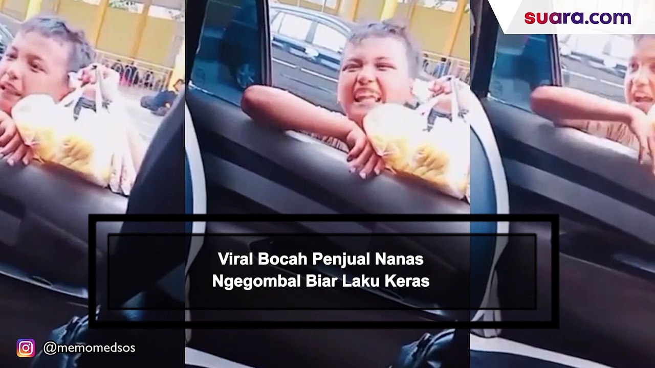 Jiwa Sales Sejak Dini! Viral Bocah Penjual Nanas Ngegombal Biar Laku Keras