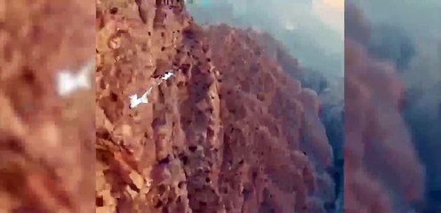 Adrenalin dolu atlayış kamerada