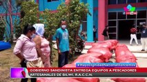 Gobierno Sandinista entrega equipos a pescadores artesanales de Bilwi, RACN