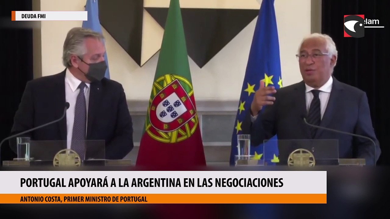 El Primer Ministro de Portugal expresó su apoyo a la posición de la Argentina en las negociaciones con el FMI