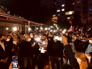Filistin için yüzlerce araç Eskişehir'de konvoy yaptı