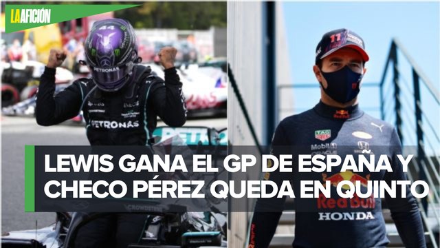 Lewis Hamilton se lleva el Gran Premio de España; 'Checo' Pérez termina quinto