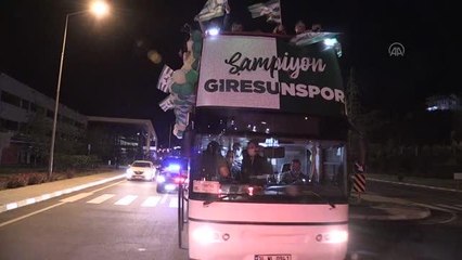 Süper Lig'e yükselen Giresunspor takımı şehre geldi