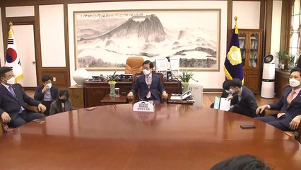[현장영상] 국회의장·여야 원내대표 회동..."총리 인준 절차 마무리 되길" / YTN
