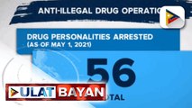 56 drug suspects, arestado sa loob ng dalawang araw