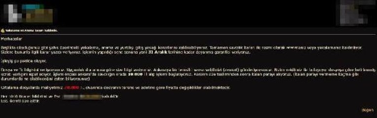 HACKER SİTESİNDE, 70 BİN LİRAYA YAKALAMA KARARI KALDIRMA VAADİYLE İLAN VERİLDİ