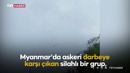 Myanmar'da darbe karşıtı silahlı grup, ordunun helikopterini düşürdü