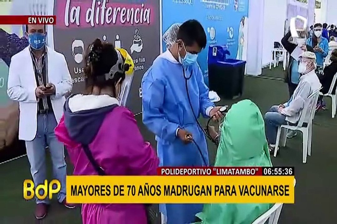 Vacunación contra el COVID-19: continúa inmunización de mayores de 70 en 'Limatambo'
