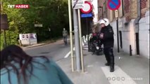 Belçika'da kısıtlamaları protesto eden göstericilere polis şiddeti